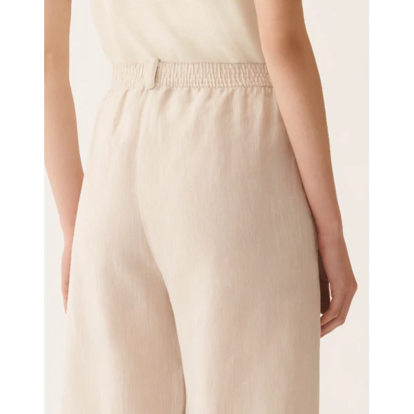 Amelia Jogging Pants in Natural Linen Fabric - Image 5