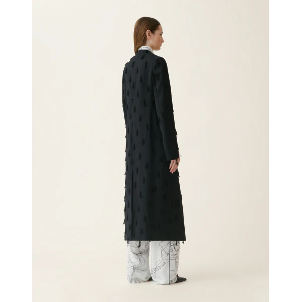 Cady Topcoat in Midnight Blue