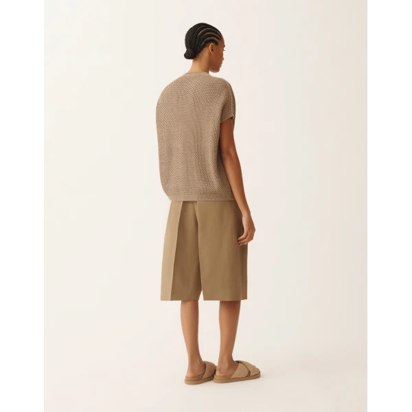 Cape in Organic Cotton with Lustrous Viscose