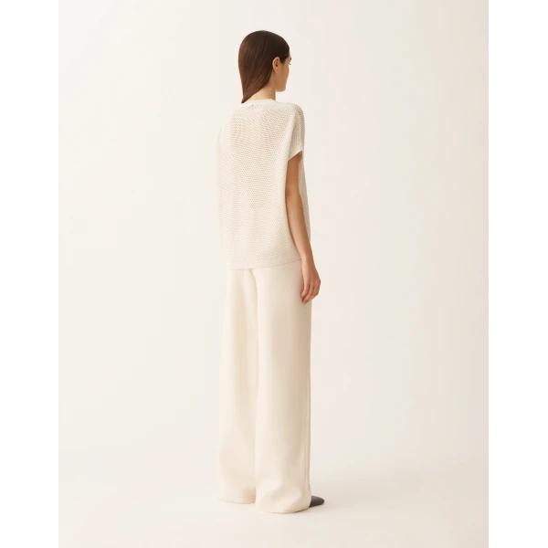 Cape in Organic Cotton with Shiny Viscose