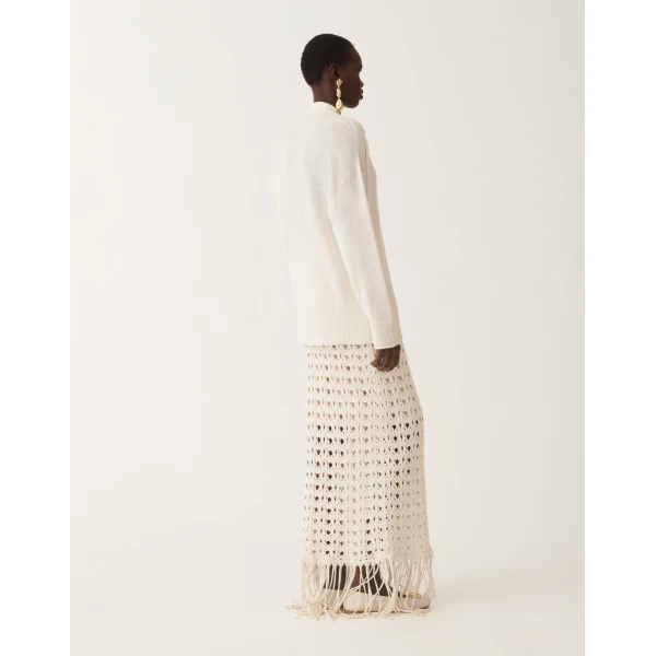 Cashmere Sweater in White