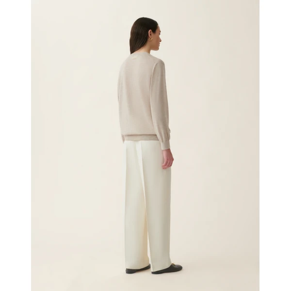 Cashmere and Silk Sweater in Cachà