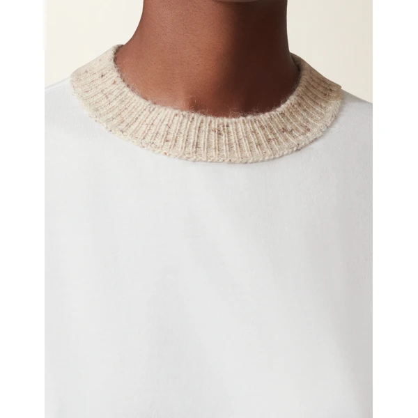 Cotton Jersey T-shirt in Optical White - Image 5