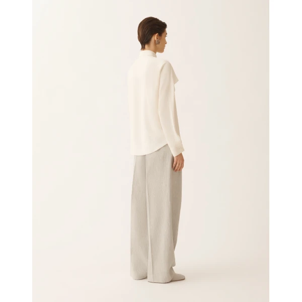 Crepe de Chine Shirt in Butter