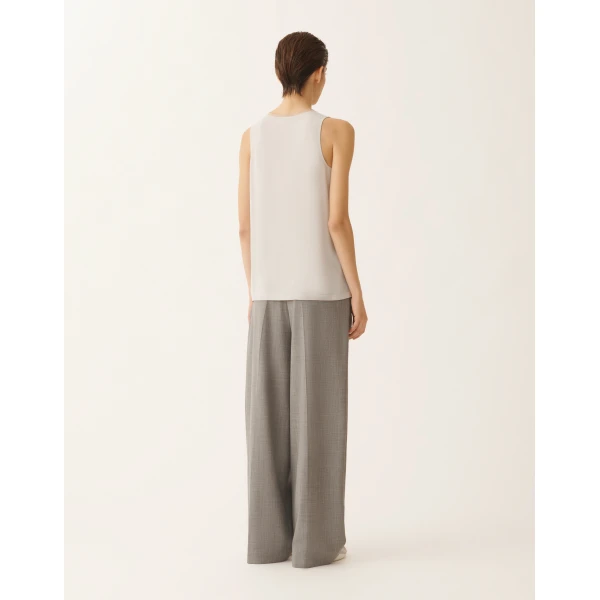 Crepe de Chine Tank Top in Rain