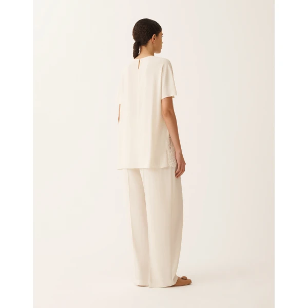 Crepe de Chine Top in Butter