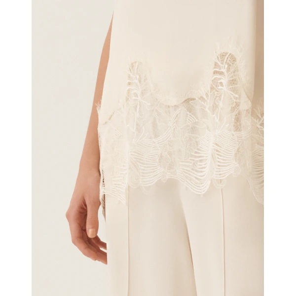 Crepe de Chine Top in Butter - Image 5