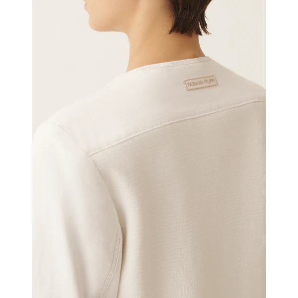 Denim Jacket in White - Image 5