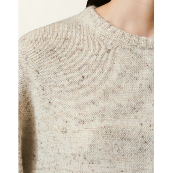 Donegal Yarn Sweater with Lurex in Cachà - Image 5