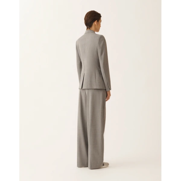 Double-Breasted Jacket in Fresh Bi-Stretch Wool