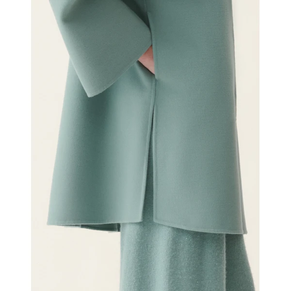 Double Wool Caban in Green - Image 5