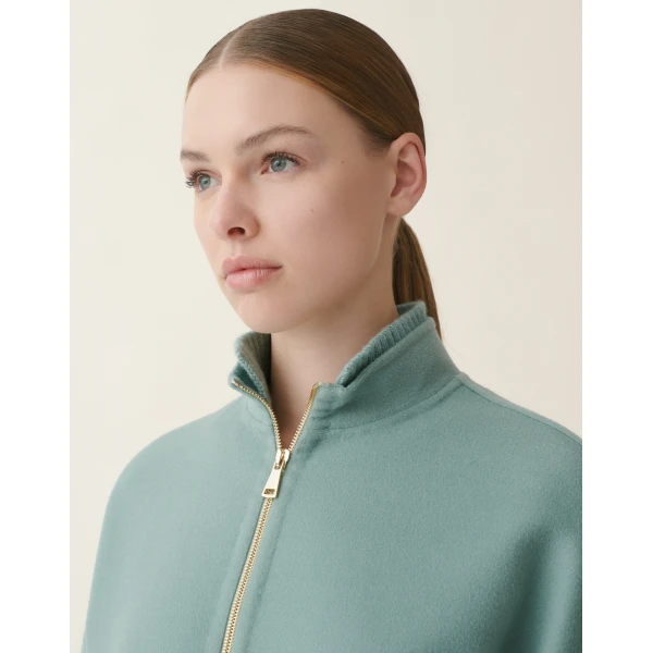 Double Wool Caban in Green - Image 6