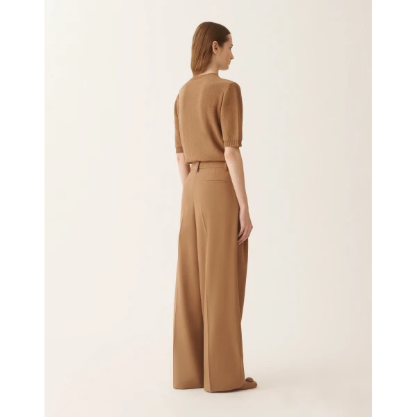 Fluid Techno Tailoring Pants in Wicker