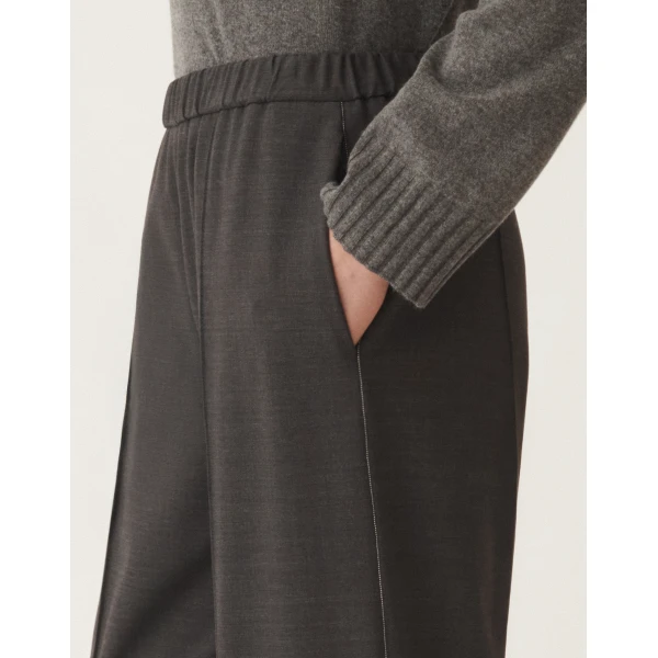 Gubbio Cool Wool Trousers in Grey - Image 5
