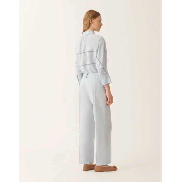 Gubbio Jogging Pants in Lightweight Bi-Stretch Wool