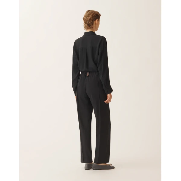 Gubbio Jogging Pants in Night Blue Bistretch Lightweight Wool
