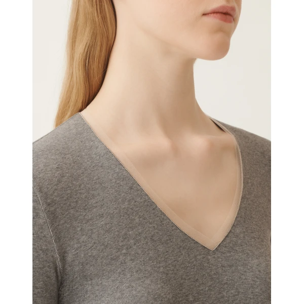 Jersey T-shirt in Grey - Image 5