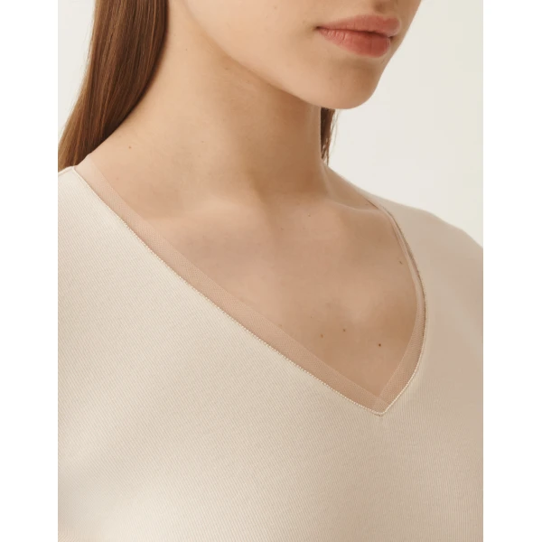 Jersey T-shirt in White - Image 5