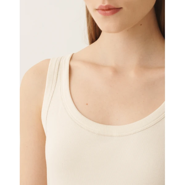 Jersey Tank Top in Butter - Image 5