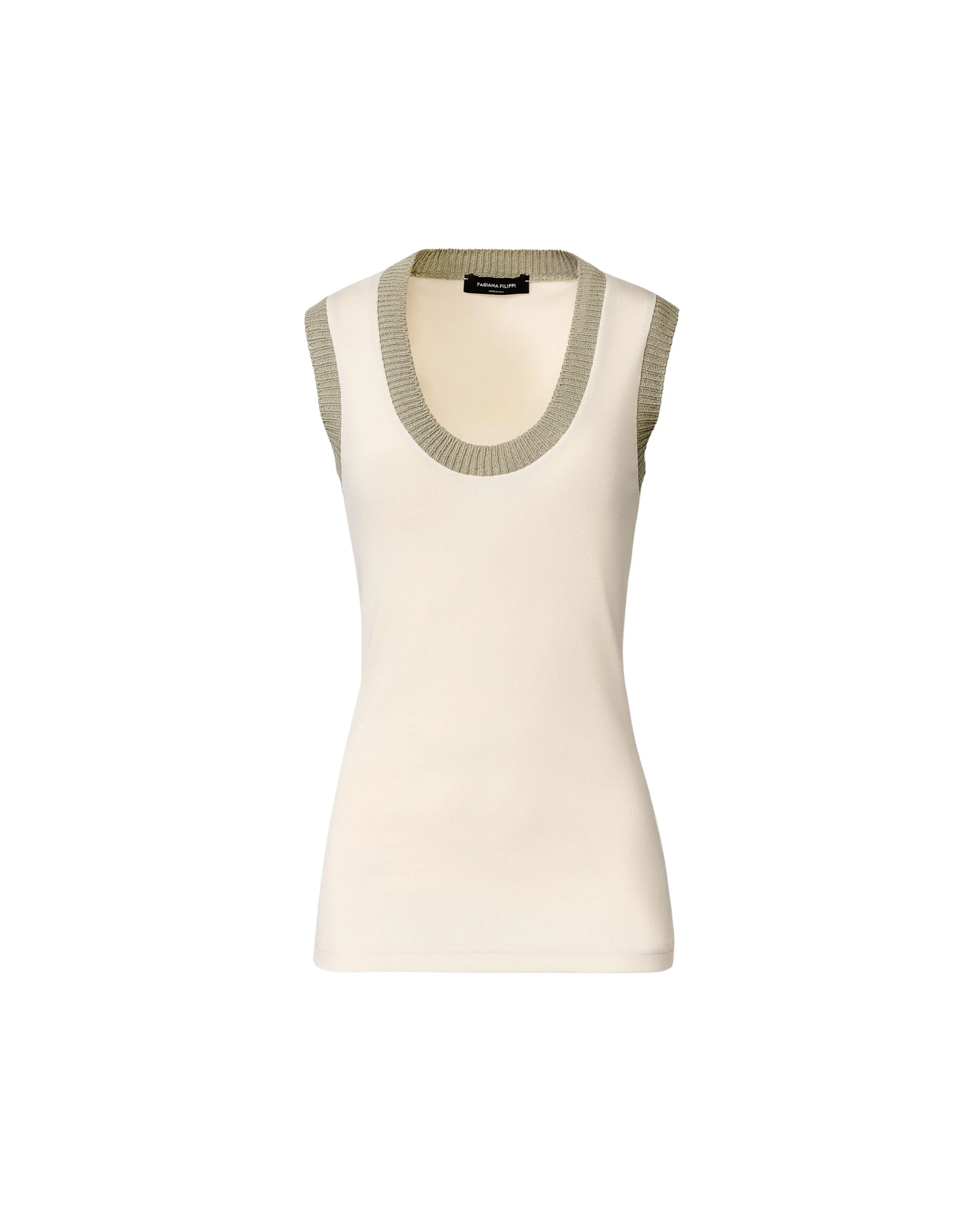 Fabiana-Filippi-Jersey-Tank-Top-in-Butter-and-Khaki-scaled80005_nobg Fabiana Filippi