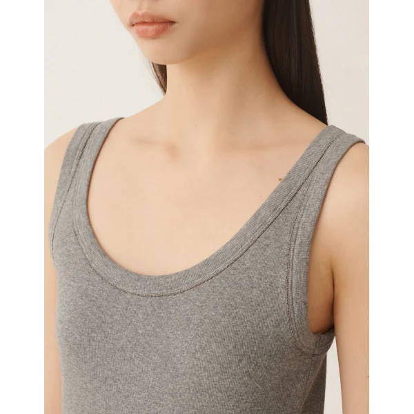 Jersey Tank Top in Rock - Image 5