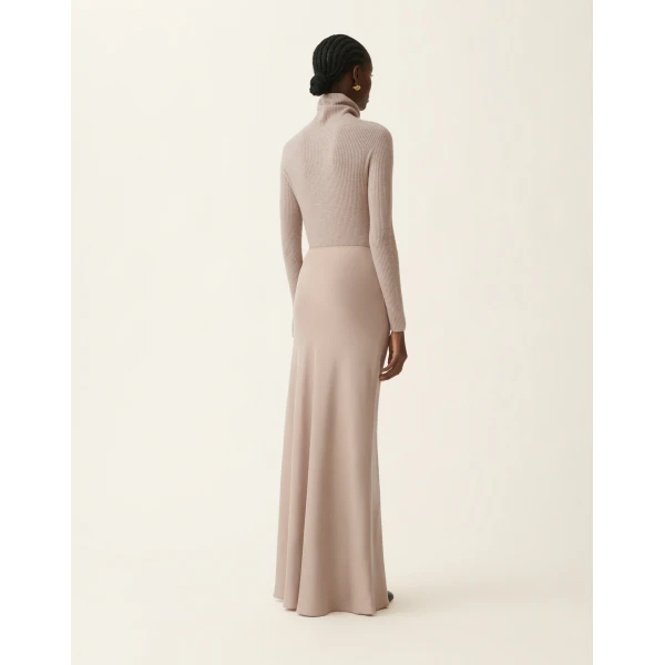 Long Fluid Skirt in Mocha