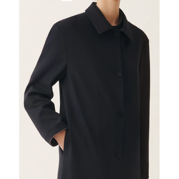 Midnight Blue Techno Tailoring Coat - Image 5