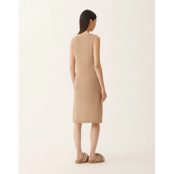 Mini Dress in Cotton Tape with Sequins