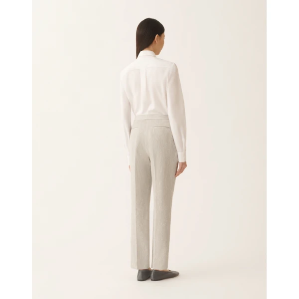 Montefalco Pants in Ice Fil Coupé Goccia Tailoring