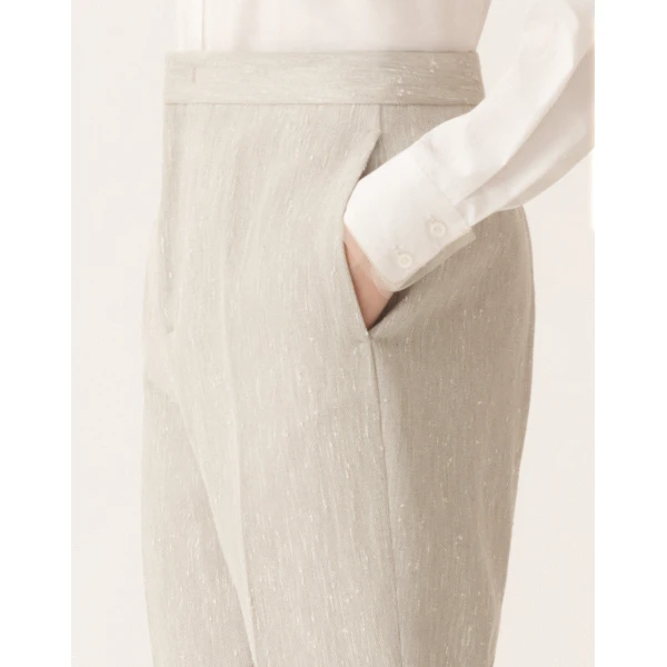 Montefalco Pants in Ice Fil Coupé Goccia Tailoring - Image 5
