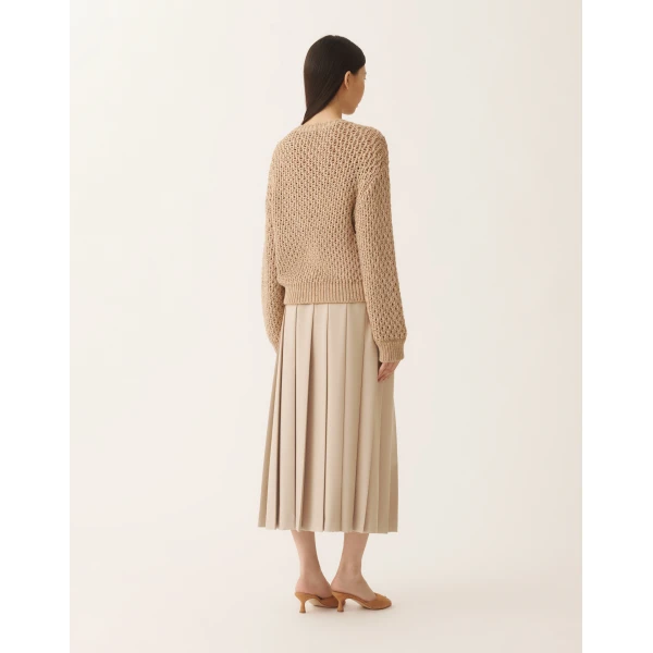 Mouliné Knit Sweater in Maple