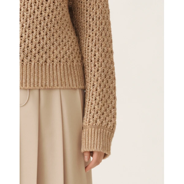 Mouliné Knit Sweater in Maple - Image 5
