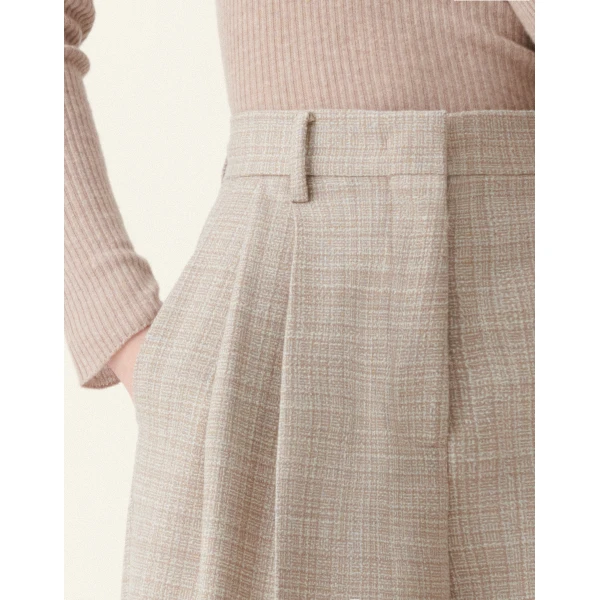 Mouliné Trousers in Mocha - Image 6