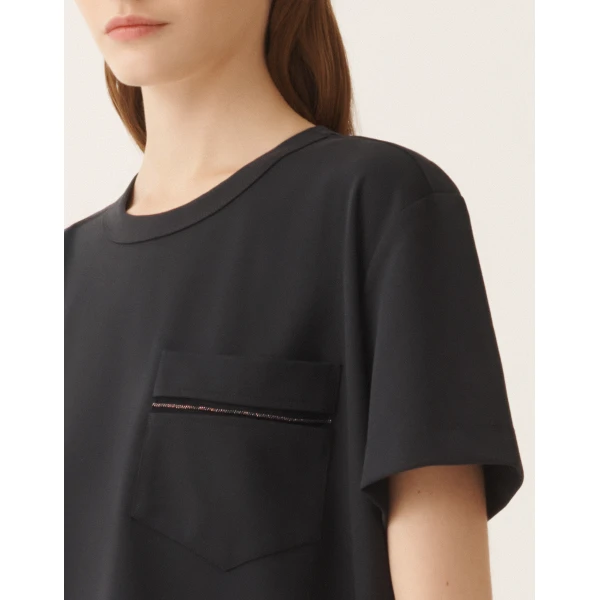 Night Blue Jersey T-shirt - Image 5