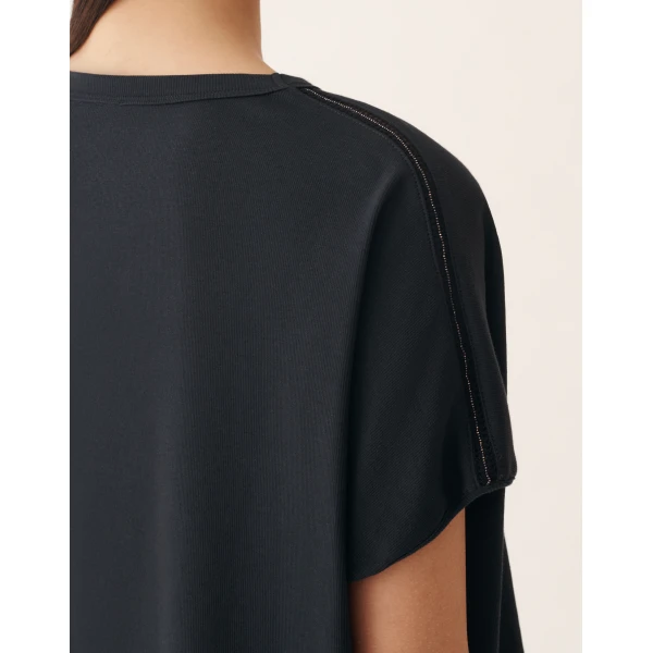 Night Blue Jersey T-shirt in Midnight Blue - Image 5