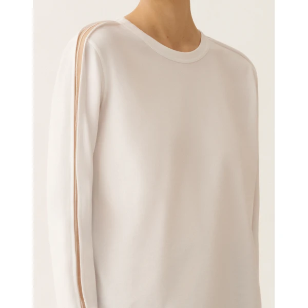Optical White Jersey T-shirt - Image 5