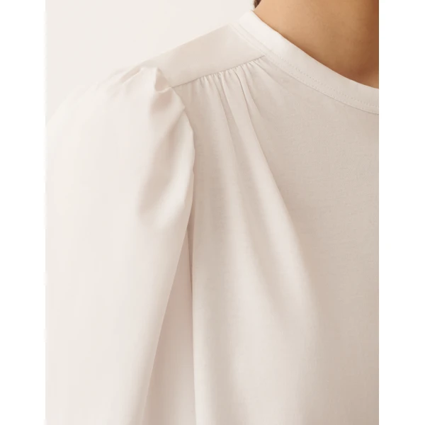 Optical White Jersey T-shirt - Image 5