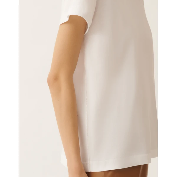 Optical White Jersey T-shirt - Image 6