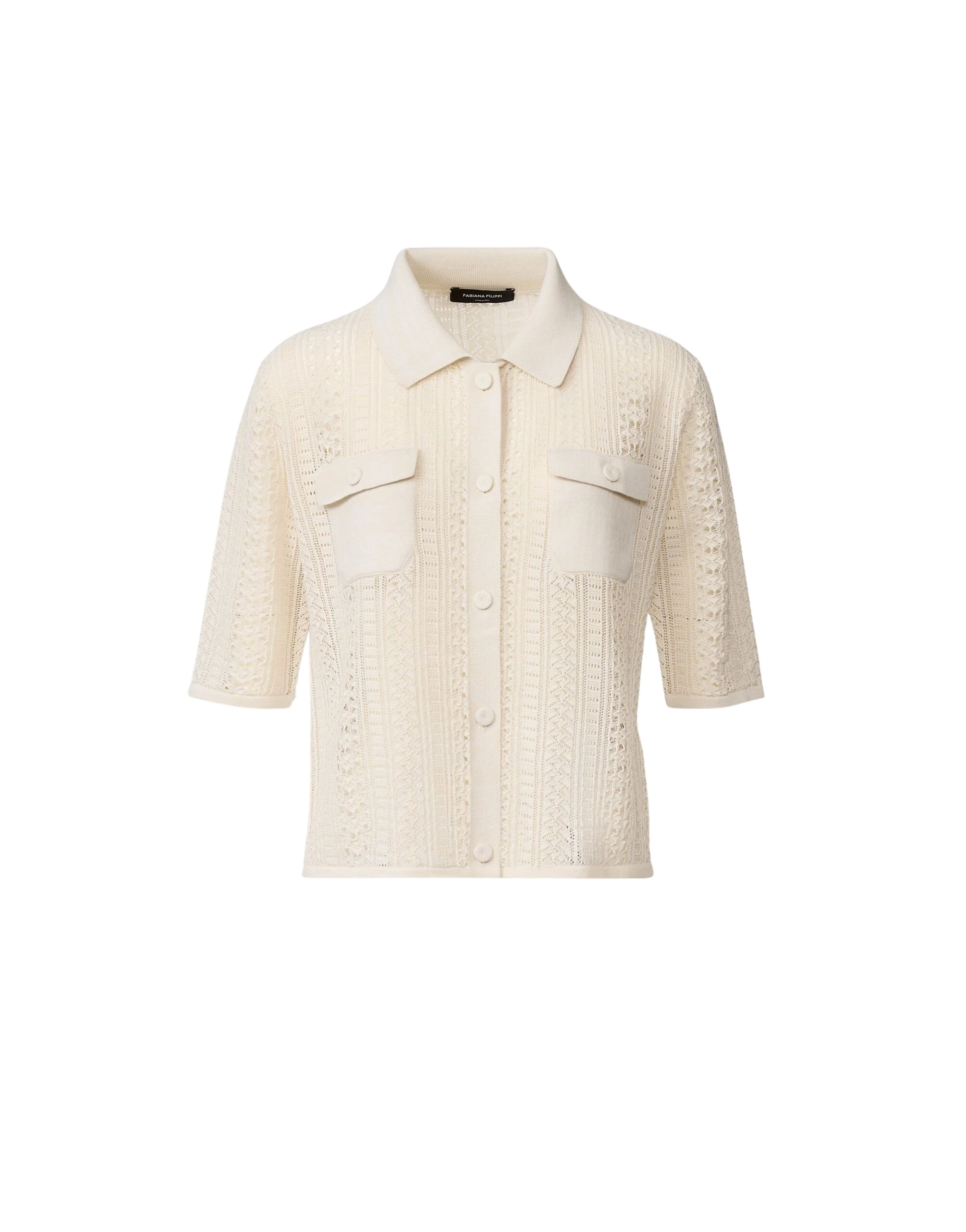 Fabiana-Filippi-Organic-Cotton-Polo-with-Lustrous-Viscose-in-Butter-scaled35704_nobg Fabiana Filippi