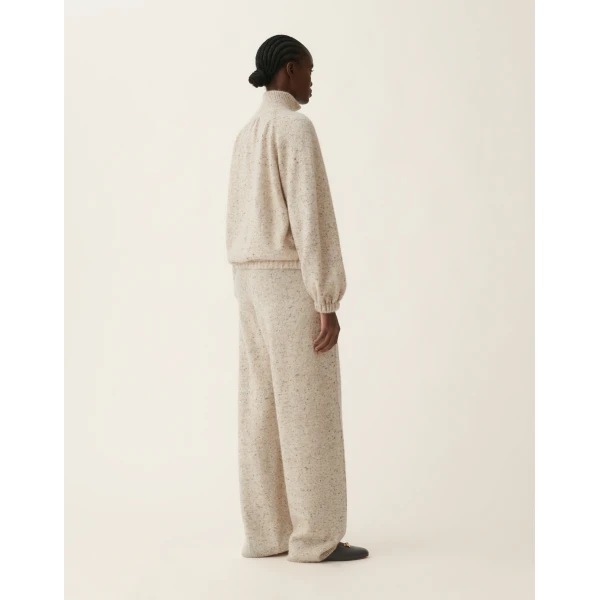Oversized Donegal Yarn Bomber with Lurex in Cachà