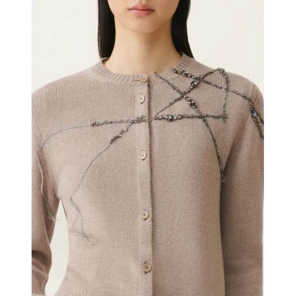 Platinum Cardigan in Mocha - Image 5