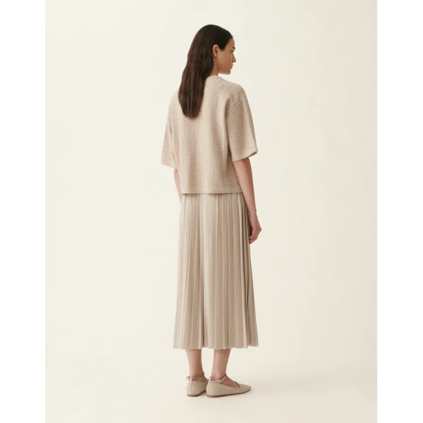 Platinum Sequin Sweater in Cachà