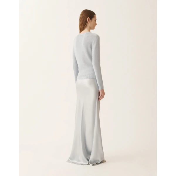 Platinum Sweater with Lurex in Aqua