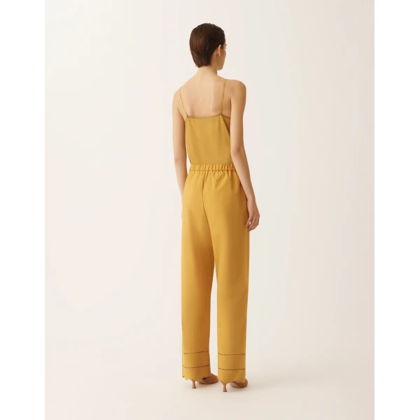 Poplin Pants in Mustard