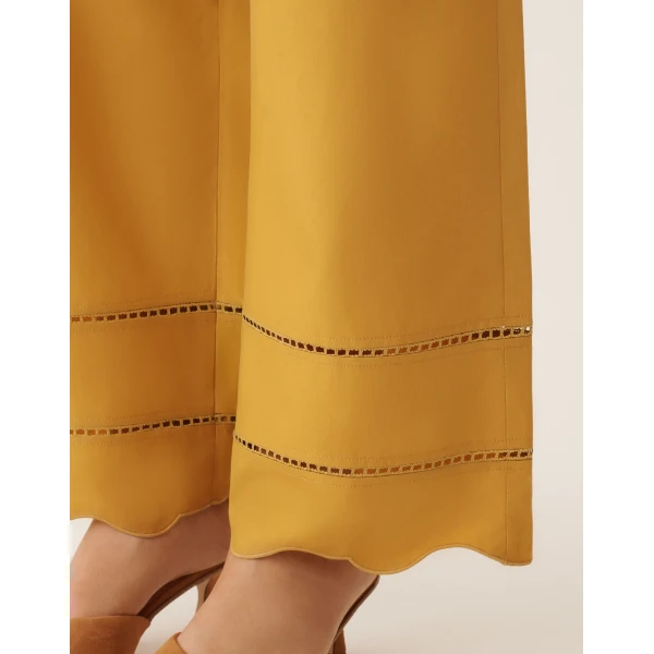 Poplin Pants in Mustard - Image 5