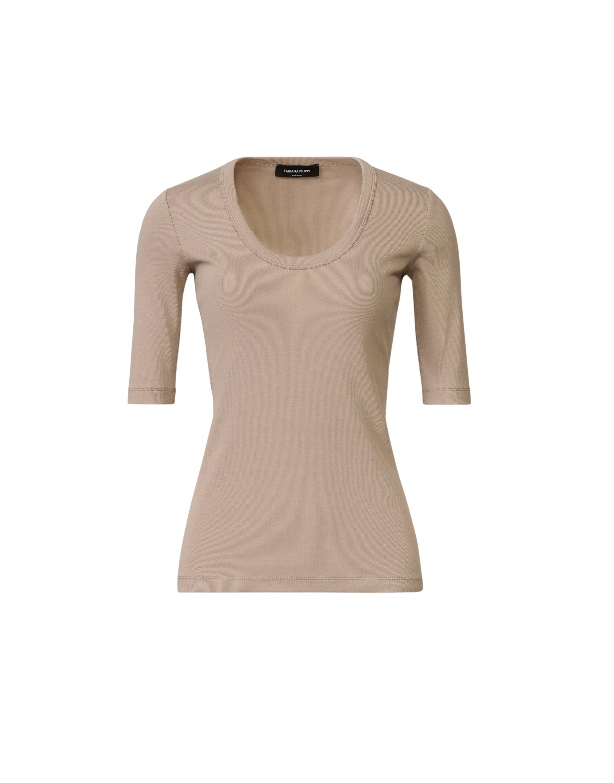 Fabiana-Filippi-Ribbed-Cotton-Jersey-T-shirt-in-Mocha-scaled91005_nobg Fabiana Filippi