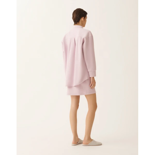 Scuba Cashmere Shirt in Lilac Pink