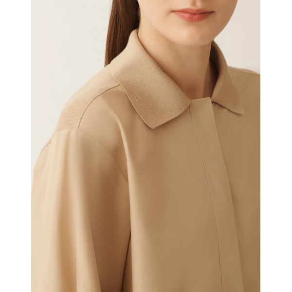 Silk and Cotton Shirt in Acer - Image 5