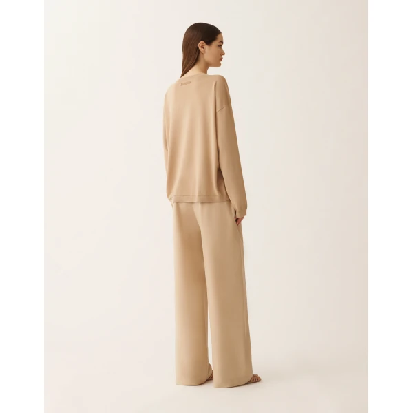 Silk and Cotton Sweater in Acer