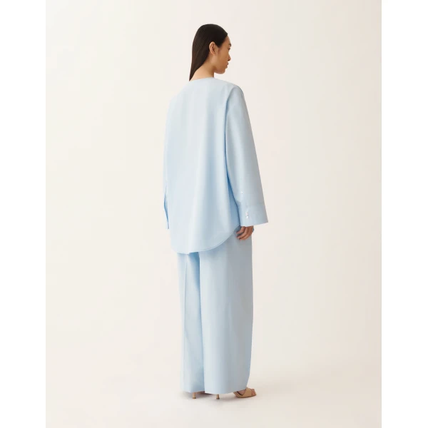 Sky Blue Poplin Shirt